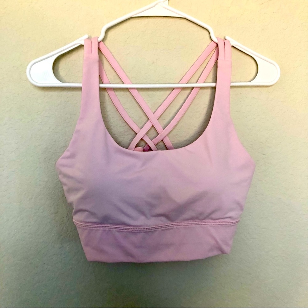 Lululemon Pink Energy Longline Bra(SportsBra)